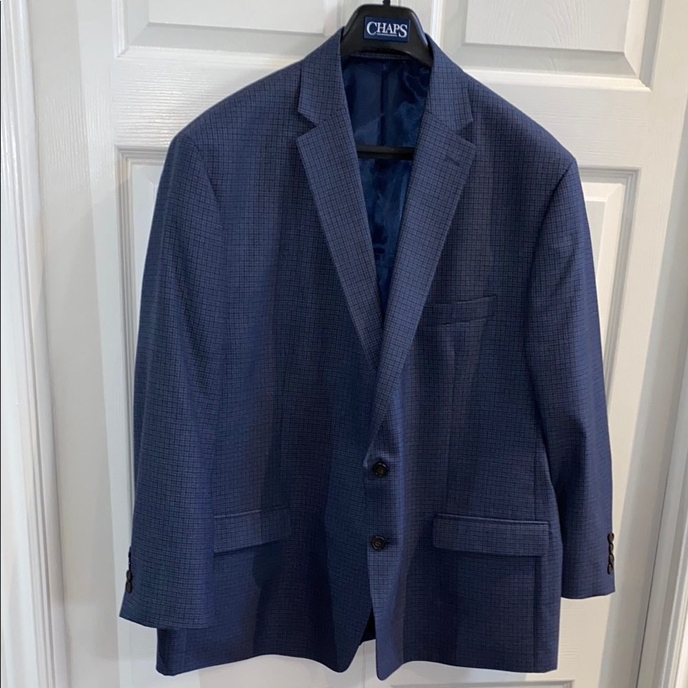 Chaps Men's Blue Blazer Sports Coat Jacket Size 52R